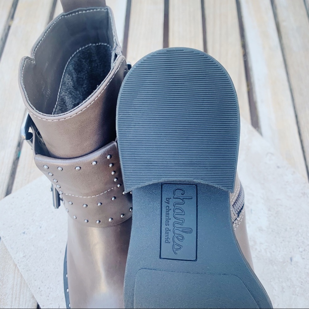 Charles David Clark Studded Boots NEW $329 - Picture 8 of 10